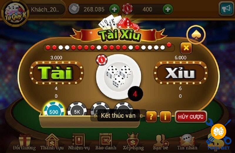 Tải xỉu là game dự đoán kết quả lắc ngẫu nhiên của 3 viên xúc xắc