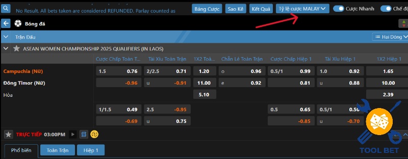 Cách xem tỷ lệ cược Mã Lai dễ hiểu và chính xác nhất dành cho anh em cược thủ